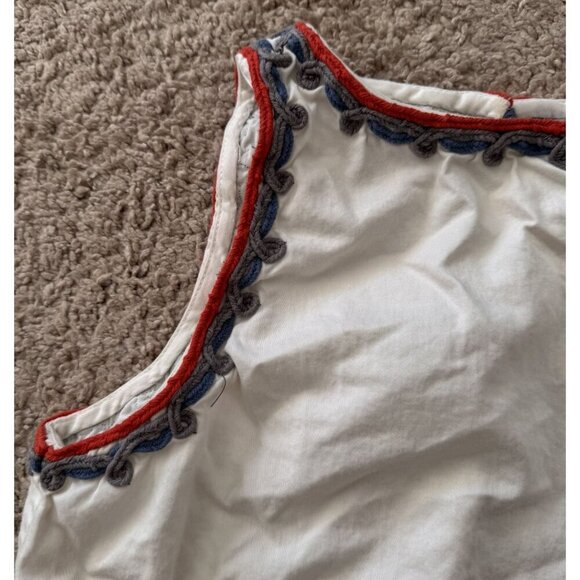 Glamorous Embroidered Crop Top Size Small Split Open Back Festival - Picture 8 of 8